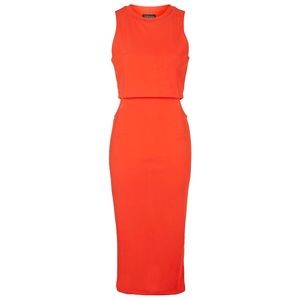 Cut-Out Midi Dress
